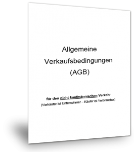 Mustervorlage AGB - Nicht kaufmännischer Verkehr